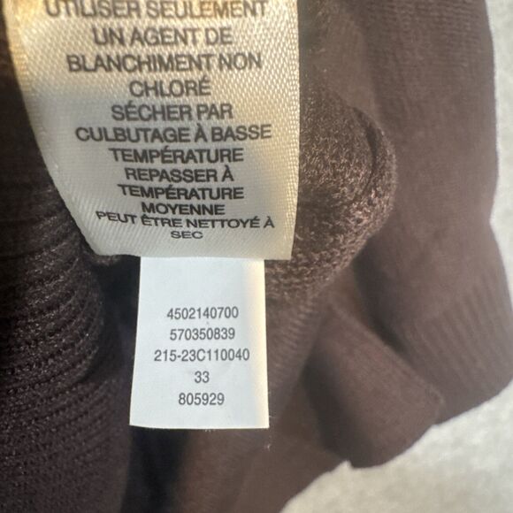 Chico’s Brown Grommet Sweater Women Size 2 - Picture 6 of 11